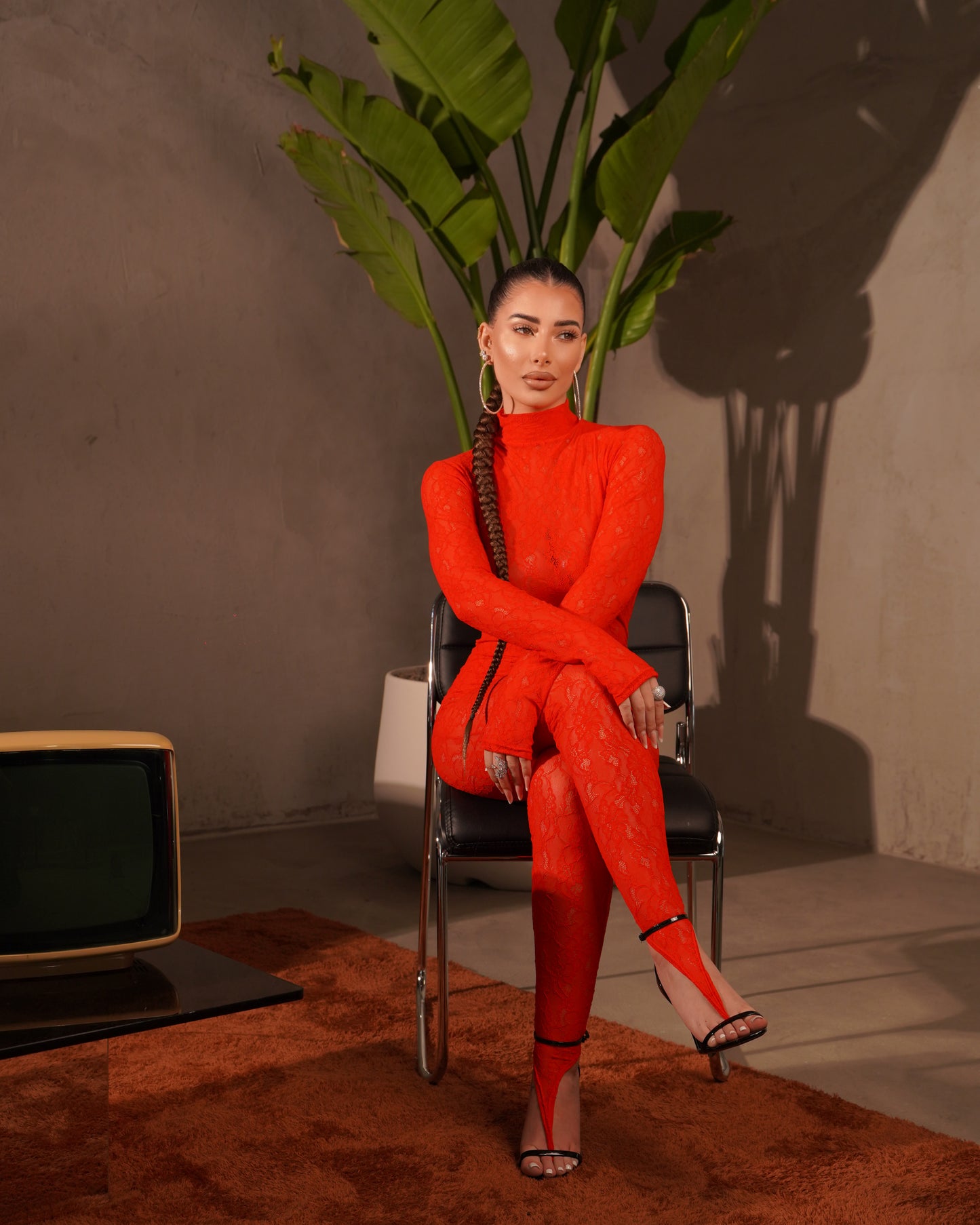 JUMPSUIT SOVRANA RED