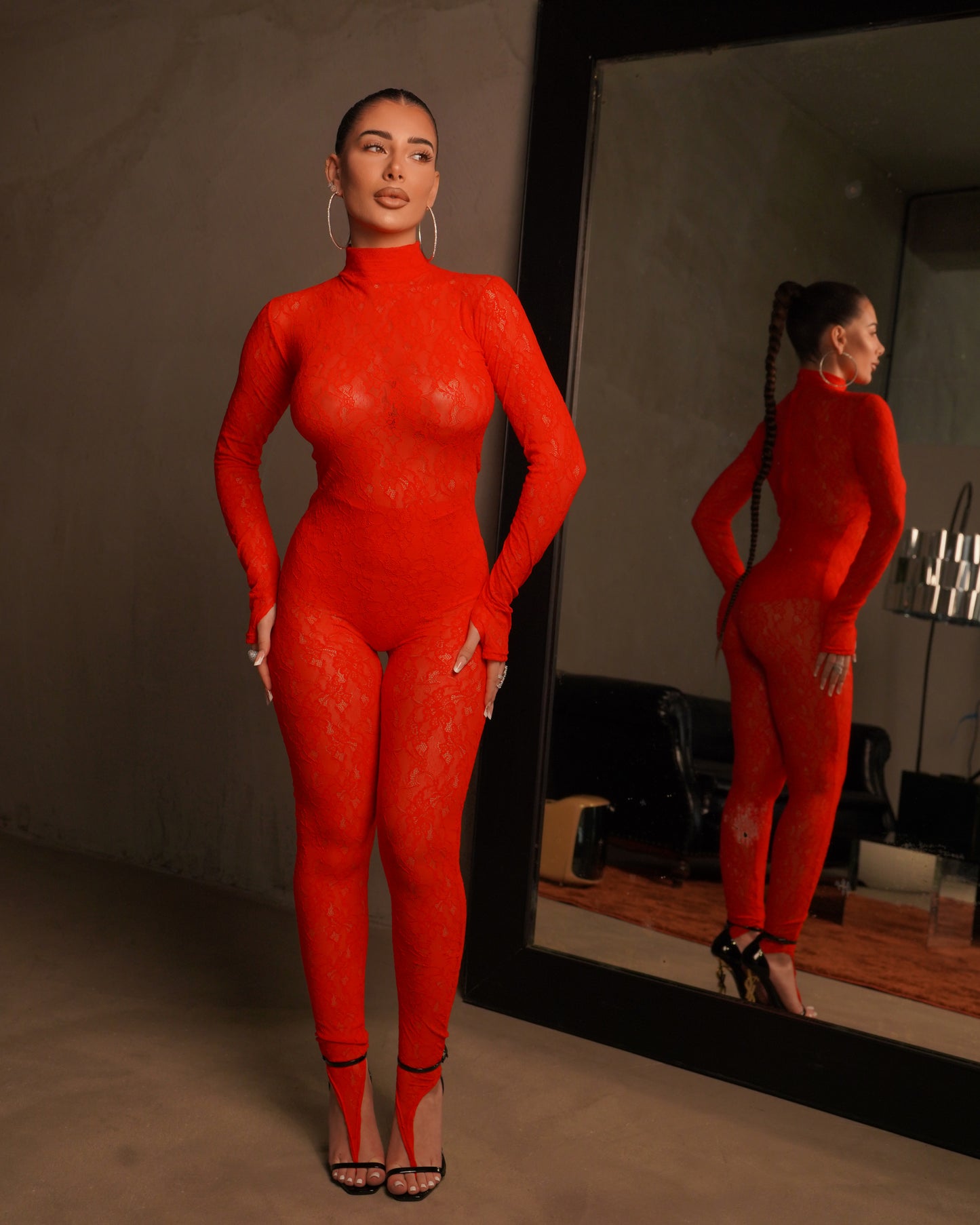 JUMPSUIT SOVRANA RED